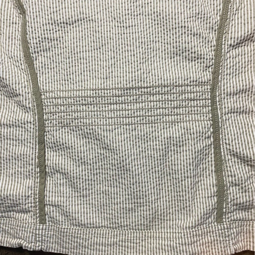 Charter Club 100% Cotton Lightweight pinstripe Blazer/Jacket Size Medium Gray - Picture 8 of 10